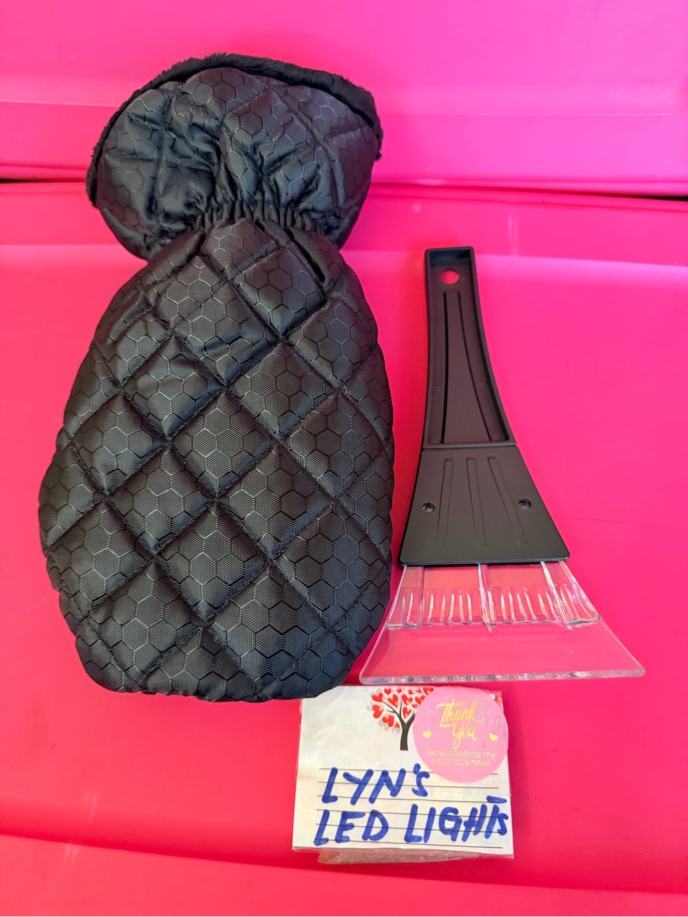 Ice Scrapper Mitts with Remover Glove